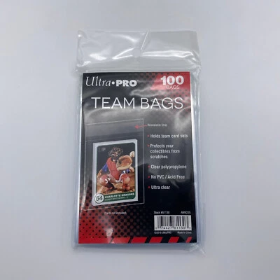 Ultra Pro Team Bags 100 unidades One-Touch Resellable clear 86x121 mm NUEVO & EMBALAJE ORIGINAL