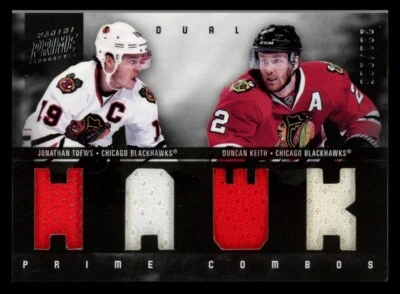 2011 PANINI PRIME TOEWS/KEITH HAWK PRIME COMBOS #4 Dual Jersey 221/225 - Image 1 of 3