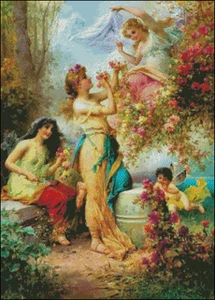Kits de punto de cruz contados bordado completo artesanías con agujas Amour - Imagen 1 de 5