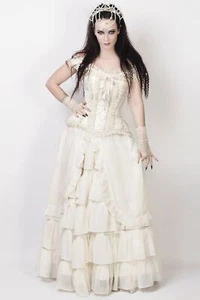 Vintage Goth Rely Skirt Steampunk Victorian VG-19335 NEW - Foto 1 di 3
