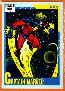 Tarjeta coleccionable CAPTAIN MARVEL (Leyendas) 1991 Marvel Impel - #139 - Imagen 1 de 1