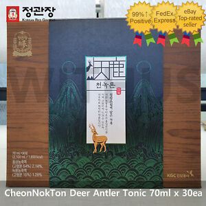 JUNG KWAN JANG Deer Antler Tonic CheonNokTon 70ml * 30 정관장 천녹톤