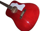 Neuf Arrival J45 modèle guitare acoustique écrou et selle en rouge 110505