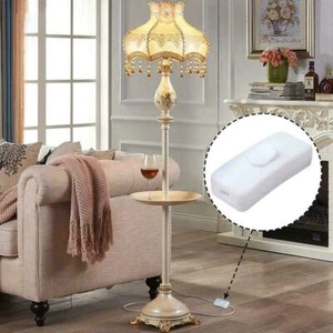 ^>INLINE SWITCH 2A BLACK WHITE For TABLE STANDARD LAMP ELECTRIC ROCKER Hot F0L8 - Bild 1 von 11