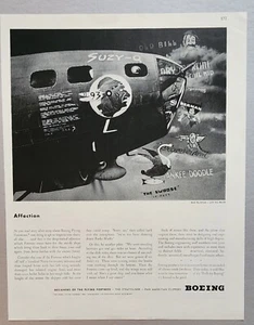 Bombardero de fortaleza voladora Boeing 1943 Segunda Guerra Mundial ~ buen estado - Imagen 1 de 6