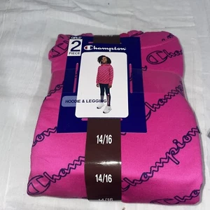 Champion Boys' /  Girls' Heavyweight Pullover Logo Hoodie & Leggings Outfit Set - Picture 1 of 3