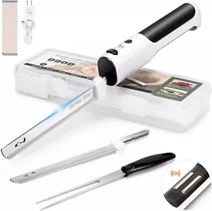 Electric Knife for Carving Meats Poultry Bread Crafting Foam 304 Stainless Steel - Picture 1 of 7