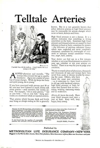 James Montgomery Flagg Metropolitan Life Advertisement "Telltale Arteries" - Imagen 1 de 1
