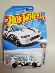 Hot Wheels #172 Honda Civic Custom White 2023 HW Drag Strip 7/10 NOC - Picture 1 of 2