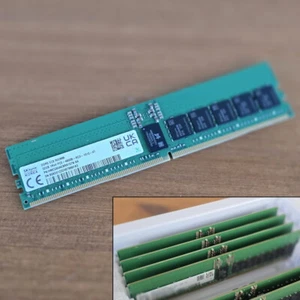32GB Hynix DDR5 PC5-4800 1Rx4 RDIMM 288 ECC Reg RAM HMCG84AEBRA107N 4800R Memory - Picture 1 of 2