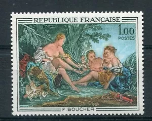 Francia 1970 , Sello 1652 ,Cuadro Boucher, Diane En Retorno De La Caza , Nueva - Imagen 1 de 1