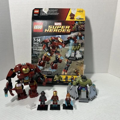 LEGO Marvel: The Hulk Buster Smash (76031) Complete w/ BOX - Retired - Image 1 of 4