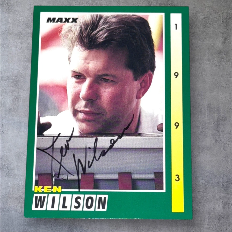 Ken Williams 1993 MAXX #163 WINSTON CUP VINTAGE autographed NASCAR card - Image 1 of 1