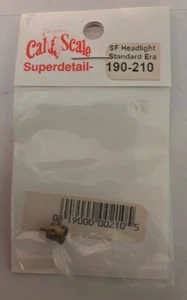 CAL-SCALE #190-210 HO STEAM LOCO HEADLIGHT - ATSF STANDARD TYPE (BRASS) - Picture 1 of 5