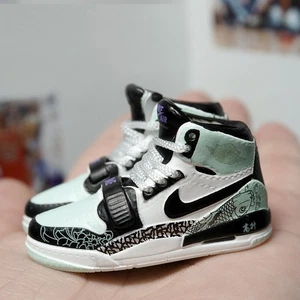 Figura de acción 1/6 zapatos legado negro verde zapatos de baloncesto para muñeca juguete de 12"" - Imagen 1 de 5