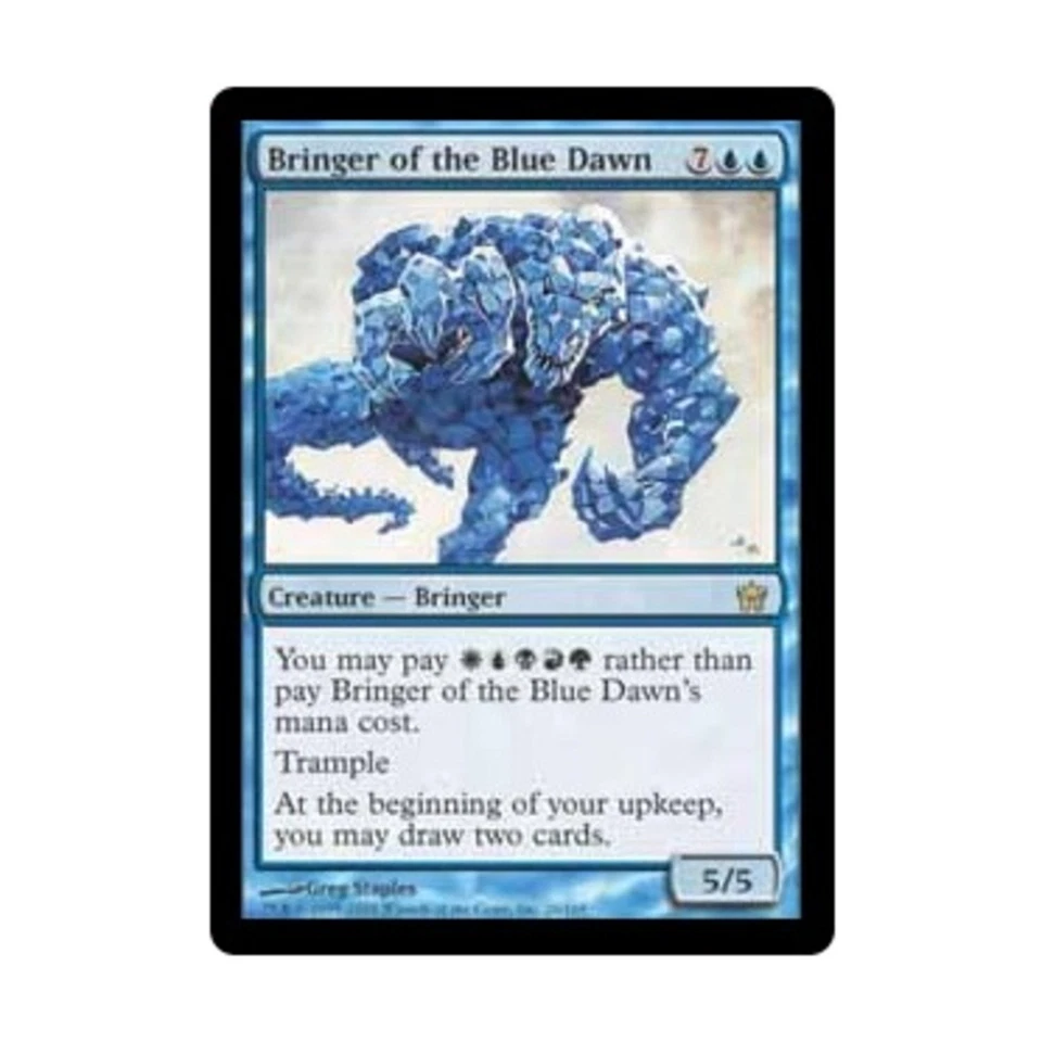 WOTC MtG Fifth Dawn Bringer of the Blue Dawn (R) (Foil) EX - Image 1 of 1