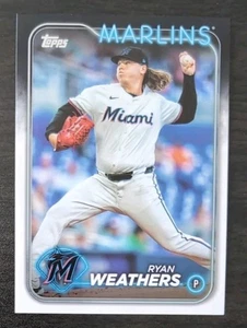 Ryan Weathers #US103 2024 Topps Update Series Baseball Miami Marlins Base Card - Picture 1 of 3