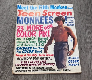 Teen Screen mag - October 1967 Monkees Beatles DC5 Hermits Monterey Pop Festival - Foto 1 di 3