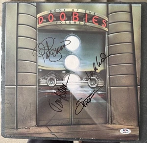 The Doobie Brothers Signed Best Of Vinyl PSA/DNA PATRICK MICHAEL JOHN TOM - Picture 1 of 5
