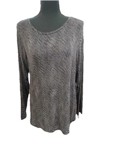 APT 9 schwarz-weiße Langarm Stechy Tunika GR. 0X - Bild 1 von 8