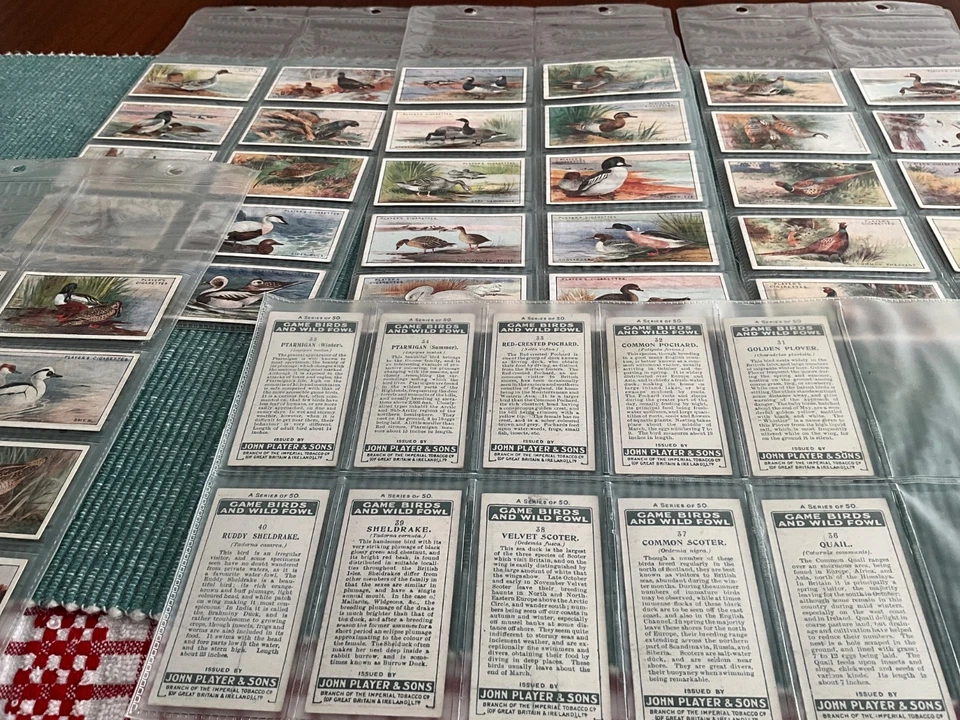 Complete set 50 John Player Cigarette cards  Game Birds & Wild Fowl - Image 1 of 1