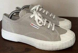 Superga 2630 Grey Canvas Trainers Uk7 EU 41 - Picture 1 of 8