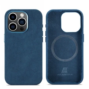 Alcantara Case for Apple iPhone 15 Pro Max, Handmade Fully-Wrapped Synthetic ... - Picture 1 of 6