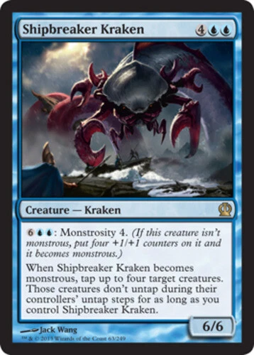 Shipbreaker Kraken - Foil ~ Lightly Played Theros MTG Magic UltimateMTG Blue Car - Image 1 of 1