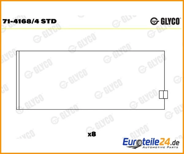 Cojinete de biela GLYCO 71-4168/4STD para Alfa Romeo Spider 75 GT Foto 1 de 1