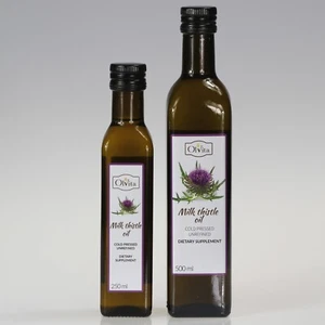 Milk Thistle Oil cold-pressed and crude Ol’Vita, Olej z ostropestu - Picture 1 of 9