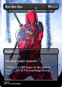 Murder Bye Bye Bye Deadpool Foil Sticker | MTG Marvel Commander - Bild 1 von 1