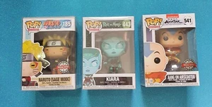 Naruto Shippuden 185 Special Edition , Rick and Morty 443 & Avatar 541 pop funko - Picture 1 of 6