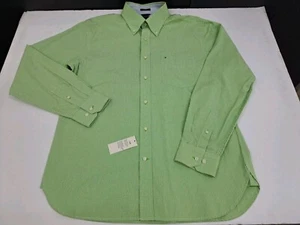 NWT Tommy Hilfiger Mens Long Sleeve Trim Fit Button Up Shirt Large #6337 - Picture 1 of 8