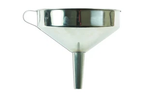Stainless Steel Funnel 20 cm Diameter SS201 Steel - With Handle and Filter - Picture 1 of 5