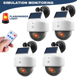 Solar Attrappe Kamera Fake Security CCTV Dome Kamera mit blinkendem rotem LED Licht - Bild 1 von 12