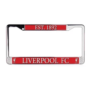England Liverpool Chrome Heavy Duty Metal License Plate Frame Tag Border Car-SUV - Picture 1 of 2
