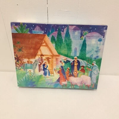 Vintage Springbok The Nativity 500 Piece Puzzle Factory SEALED 2001 18x23.3" New - Image 1 of 4