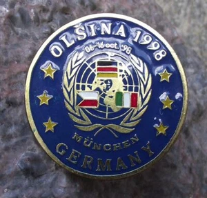 1998 NATO Military Army Exercises Olsina Munchen Munich Germany Pin Badge - Picture 1 of 6