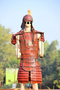 Leather Armor Medieval Mongol Full Body Armor Kit Cosplay costume larp prop SCA - Picture 1 of 5