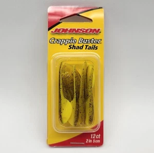 ⭐️ Johnson Crappie Buster 2" Shad Tails Fishing Lure Artificial Bait - PPY - Picture 1 of 2