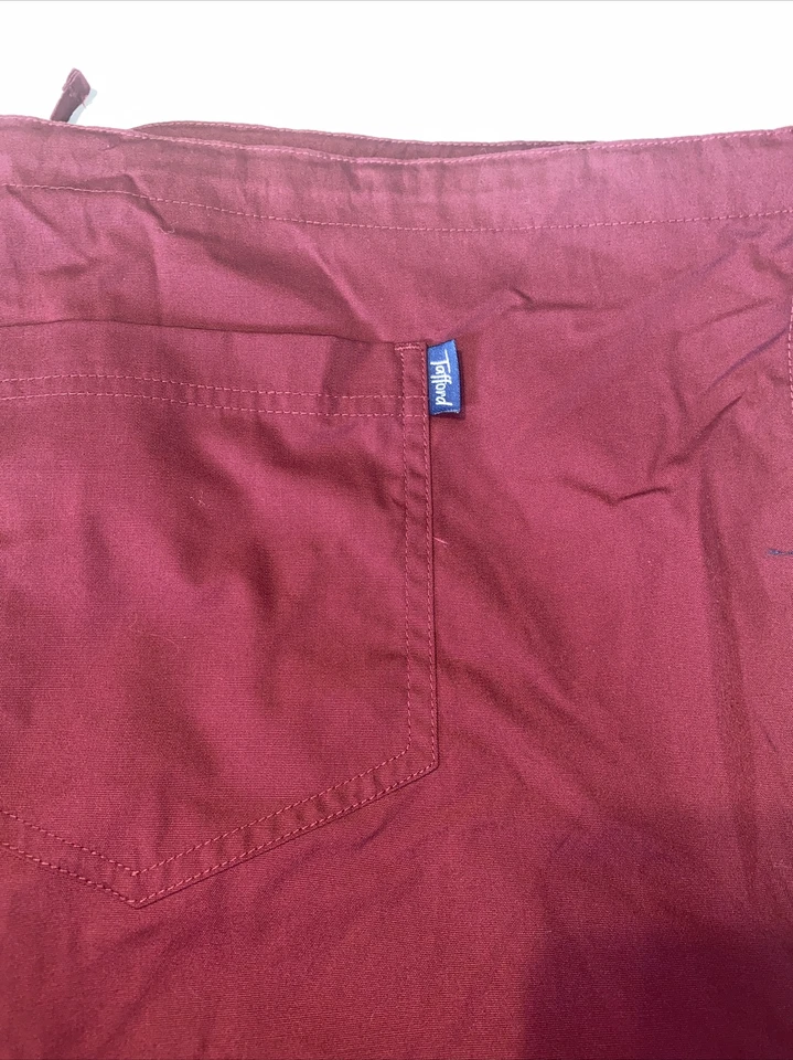 Tafford Scrub Bottom Medical Uniform Burgundy Drawstring  2x Back Pockets Only - Image 1 of 1