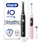 Oral-B iO6 Kit 2 Spazzolini Elettrici Ricaricabili Black Lava / Pink Sand