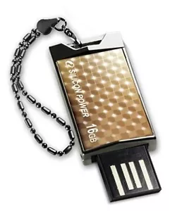 16GB USB FLASH DRIVE MINI GOLD HIGH SPEED TOUCH 851 SP PEN MEMORY - Picture 1 of 3