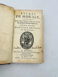 Essays on Morals, contained in various treatises on several duties.. / 1707 - Picture 1 of 11