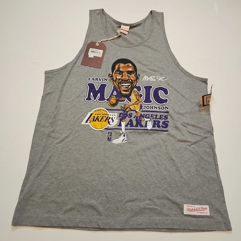 NWT Los Angeles Lakers Earvin Magic Johnson Mitchell & Ness Tank Top XL New Cover