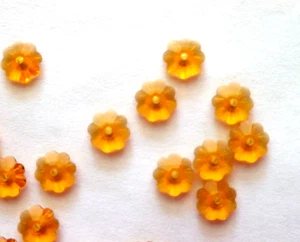 20 Pcs Genuine Swarovski Marguerite Lochrose 3700 Topaz,  6mm - Picture 1 of 2