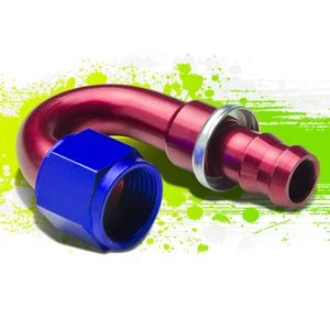 -10AN AN10 180 LIGHT SWIVEL OIL FUEL GAS LINE HOSE END TWIST-LOCK MALE FITTING - Picture 1 of 6