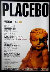 PLACEBO - 2001 - Plakat - Live In Concert - Black Market Music Tour - Poster - Bild 1 von 1