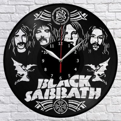 Reloj de pared disco vinilo música Black Sabbath Fan Art decoración del hogar 12" 30 cm 1037 Foto 1 de 4