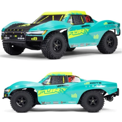 ARRMA ARA3521T2 1/10 FURY 223S DSC 2WD RTR Brushless Short Course Truck, Green - Image 1 of 4
